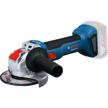 BOSCH X-LOCK Bezvadu Leņķa Slīpmašīna GWX 18V-8 Professional Solo, 18V, Zila/Melna, 125 mm (bez akumulatora)