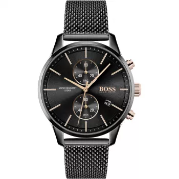 BOSS Hero vīriešu kvarca hronogrāfa pulkstenis 1513811 42 mm Nerūsējošais tērauds Zils ciparnīca