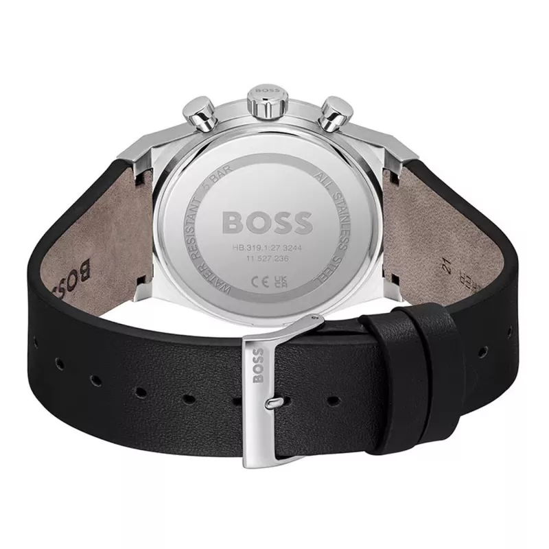 BOSS Hero vīriešu kvarca hronogrāfa pulkstenis 1514218 41mm nerūsējošais tērauds zils ciparnīca