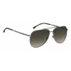 BOSS Man BOSS1447SKJ1G Taisnstūra saulesbrilles - Melns acetāta rāmis, Pelēkas polikarbonāta lēcas, UV400 aizsardzība