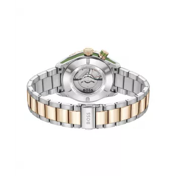 BOSS Vīriešu 1514181 Kvarca Hronogrāfa Pulkstenis 42mm Nerūsējošais Tērauds Melns Ciparnīca