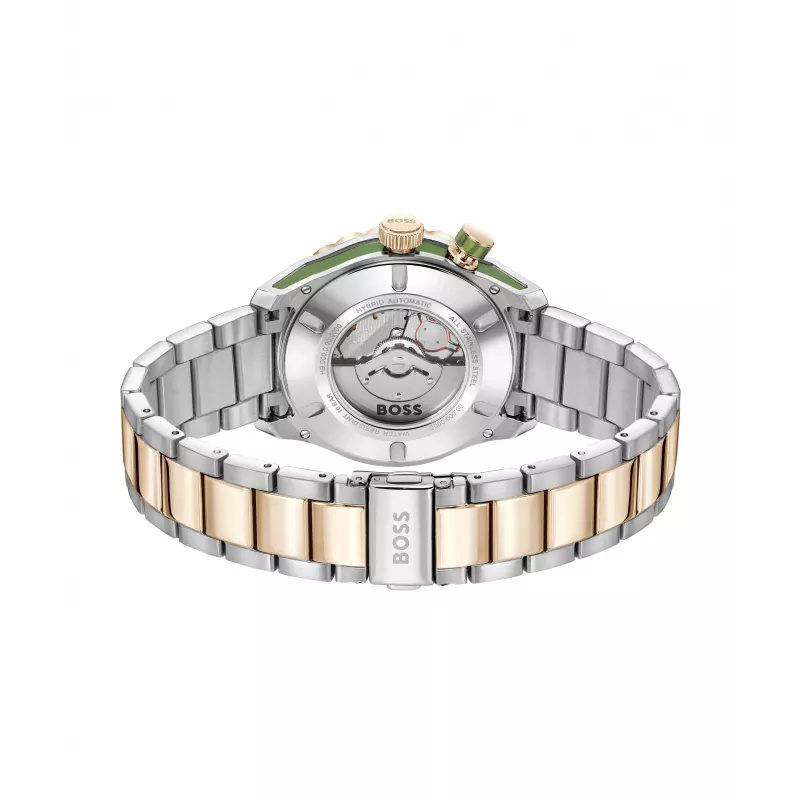 BOSS Vīriešu 1514181 Kvarca Hronogrāfa Pulkstenis 42mm Nerūsējošais Tērauds Melns Ciparnīca