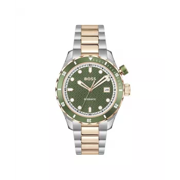 BOSS Vīriešu 1514181 Kvarca Hronogrāfa Pulkstenis 42mm Nerūsējošais Tērauds Melns Ciparnīca