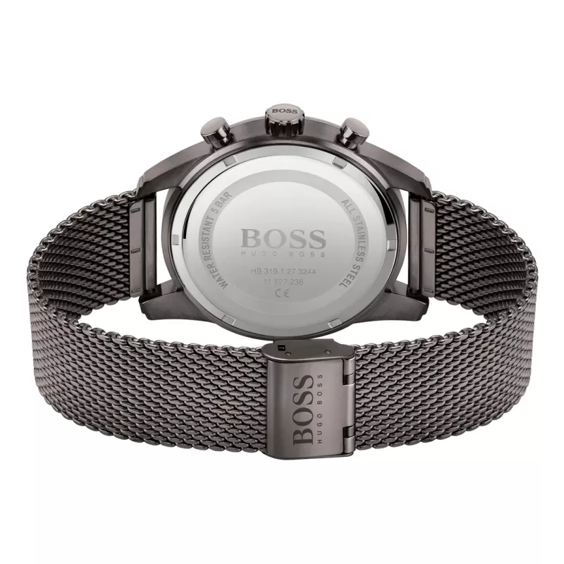 BOSS Vīriešu Pulkstenis 1513837 Skymaster Hronogrāfs Zils Ciparnīca Nerūsējošais Tērauds 44mm
