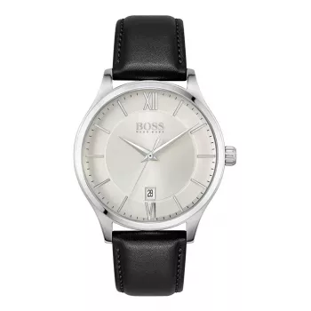 BOSS Vīriešu Pulkstenis 1513893 41mm Nerūsējošais Tērauds Zils Ciparnīca Hronogrāfs