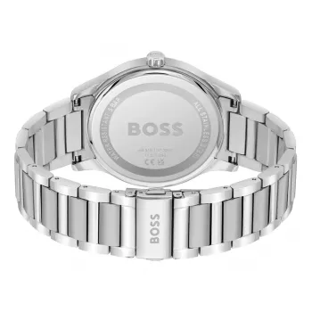 BOSS Vīriešu Pulkstenis 1513979 Pilot Edition 43mm Zils Ciparnīca Brūna Āda