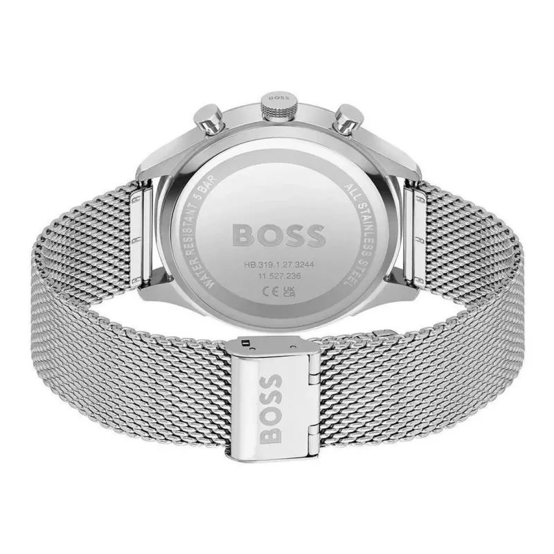 BOSS Vīriešu Pulkstenis 1514052 (45mm) Nerūsējošā Tērauda Hronogrāfs
