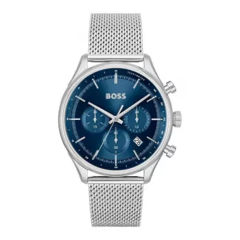 BOSS Vīriešu Pulkstenis 1514052 (45mm) Nerūsējošā Tērauda Hronogrāfs