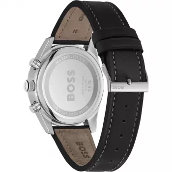 BOSS vīriešu pulkstenis 1514147 44mm Nerūsējošais tērauds Zils ciparnīca Hronogrāfs