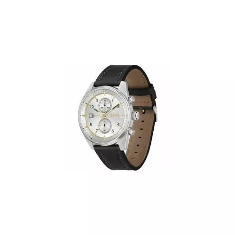 BOSS vīriešu pulkstenis 1514147 44mm Nerūsējošais tērauds Zils ciparnīca Hronogrāfs