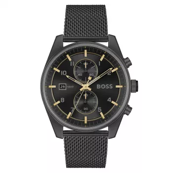 BOSS Vīriešu Pulkstenis 1514150 (44mm) - Zils Ciparnīca, Nerūsējošais Tērauds