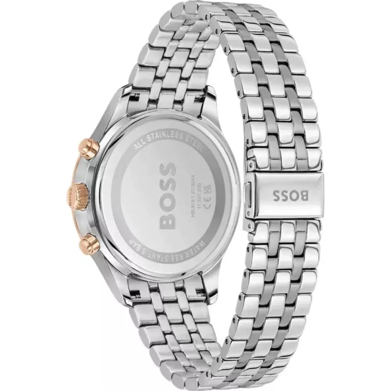 BOSS vīriešu pulkstenis 1514158 42mm nerūsējošā tērauda zils ciparnīca Milanese mesh aproce