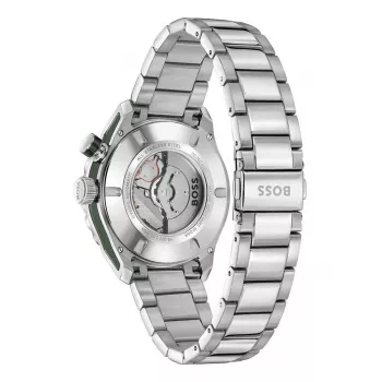 BOSS Vīriešu Pulkstenis 1514178 42mm Nerūsējošais Tērauds Zils Ciparnīcas Hronogrāfs