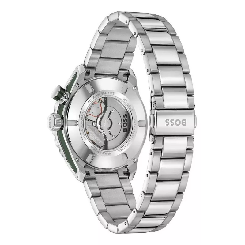 BOSS Vīriešu Pulkstenis 1514178 42mm Nerūsējošais Tērauds Zils Ciparnīcas Hronogrāfs