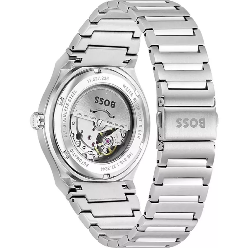 BOSS Vīriešu Pulkstenis 1514186 41mm Nerūsējošais Tērauds Zils Ciparnīca Hronogrāfs