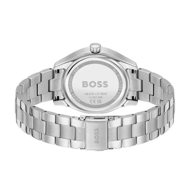 BOSS Peak Unisex Quartz Pulkstenis 38mm Nerūsējošais Tērauds Melns Ciparnīca