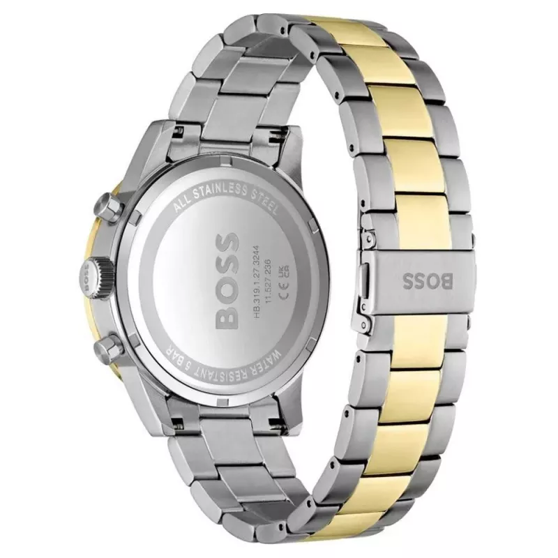 BOSS Skymaster vīriešu kvarca hronogrāfa pulkstenis 1514163 44mm zils ciparnīca nerūsējošā tērauda siets