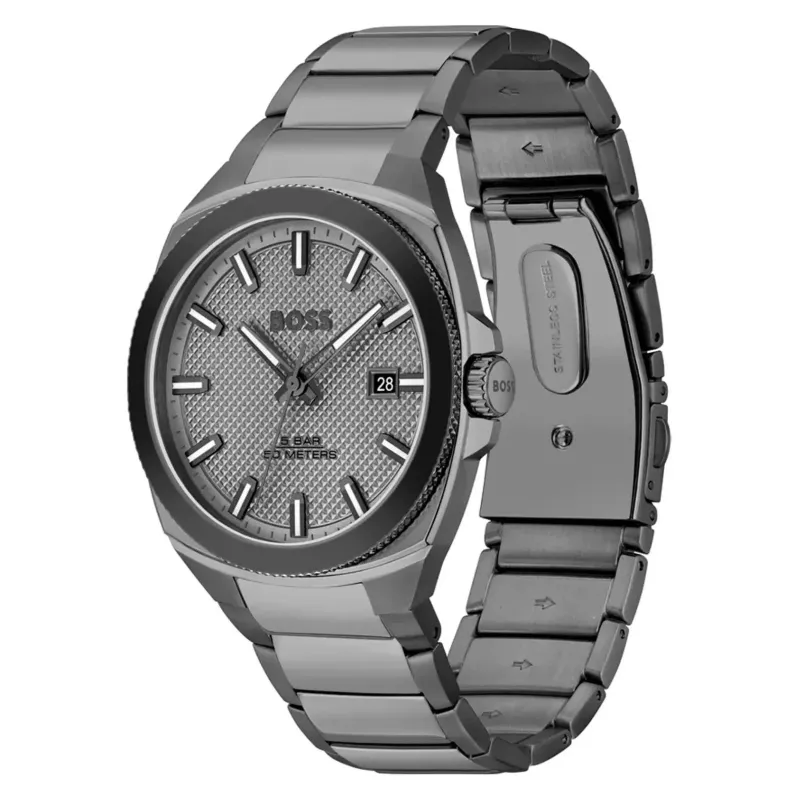 BOSS Skymaster vīriešu kvarca pulkstenis 1514137 41mm zils ciparnīca nerūsējošā tērauda siets