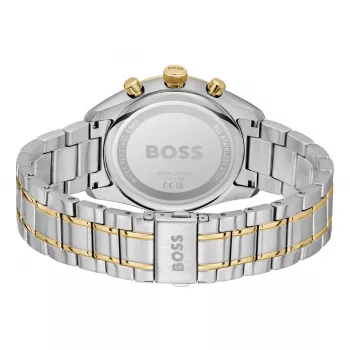 BOSS Velocity Vīriešu Kvarca Hronogrāfa Pulkstenis 1514227 44mm Melns Silikons