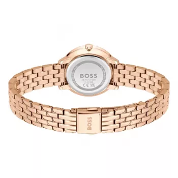 BOSS Sieviešu 1502820 Kvarca Pulkstenis 28mm Nerūsējošā Tērauda Siets Sudrabs