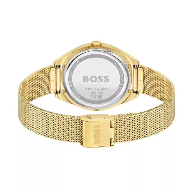 BOSS Sieviešu Purity kvarca pulkstenis 1502669 37mm Sudraba nerūsējošā tērauda siets