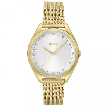 BOSS Sieviešu Purity kvarca pulkstenis 1502669 37mm Sudraba nerūsējošā tērauda siets