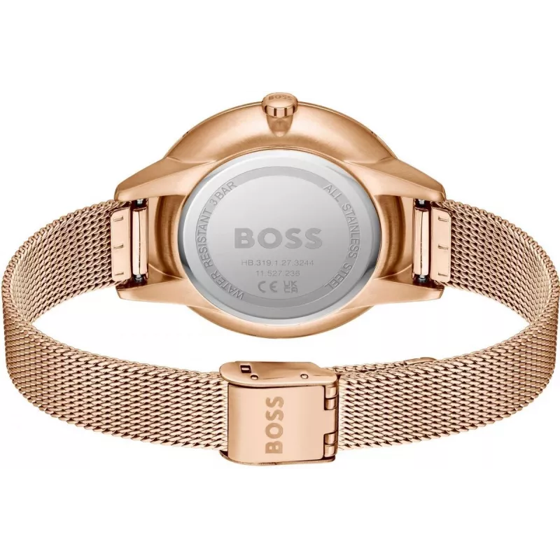 BOSS Sieviešu pulkstenis 1502663 40mm Sudraba Nerūsējošais tērauds Kvarca analogs