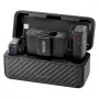 BOYA BOYAMIC 2-02 Bezvadu Mikrofona Sistēma 2.4GHz, AI Trokšņu Slāpēšana, 2 Uztvērēji + 1 Raidītājs (USB-C) Melns