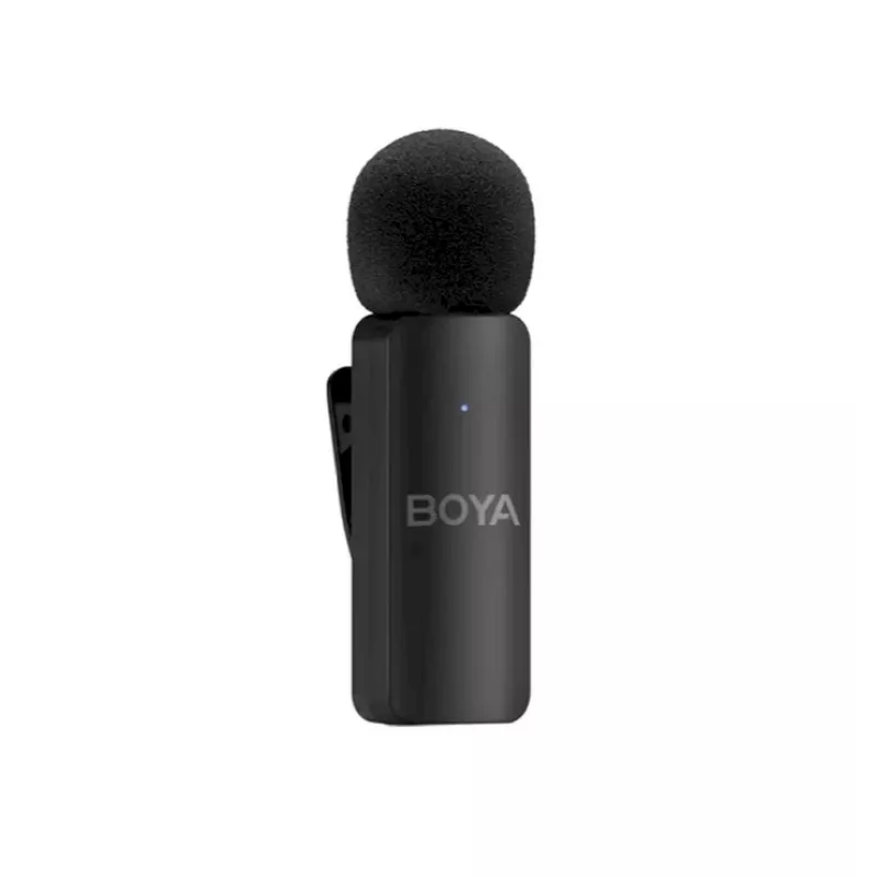 BOYA BY-V4D bezvadu mikrofonu sistēma ar 4 raidītājiem un 1 Lightning uztvērēju (melna)