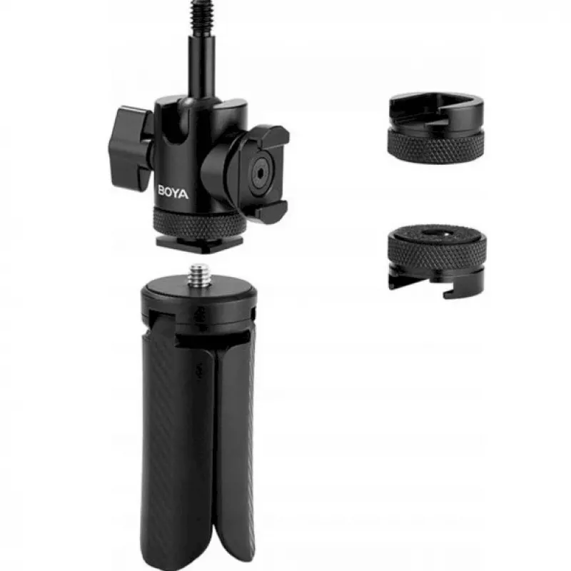 BOYA Desktop Stand 01 1/4 collu mikrofona un kameras statīvs - Melns