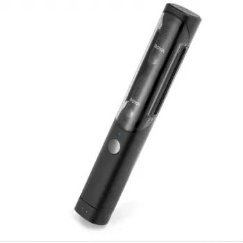BOYA Magic-02 Bezvadu mikrofona austiņas 2.4GHz USB-C/Lightning/3.5mm Melns