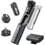 BOYA Magic-02 Bezvadu mikrofona austiņas 2.4GHz USB-C/Lightning/3.5mm Melns