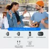 BOYA Mini 2-01 Bezvadu mikrofona sistēma 2.4GHz ar 2 raidītājiem un 2 uztvērējiem (USB-C un Lightning) Melna