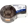 Brady M21-750-461 B-461 poliestera nepārtrauktā etiķešu lente, melna uz balta, 19,05 mm x 6,4 m, pastāvīga līme 110933
