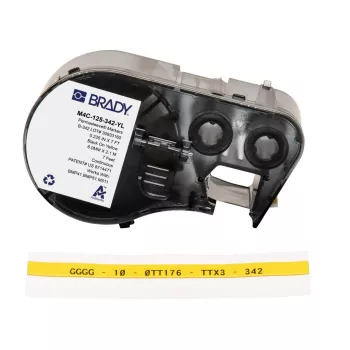 Brady M4C-125-342-YL etiķete BMP41/BMP51/BMP53/M511
