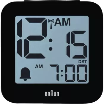 Braun BC 25 BP-DCF radio vadāms modinātājpulkstenis ar balss izvadi, melns (60077)