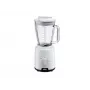 Braun JB1050WH mājsaimniecības PowerBlend 1 stāvmaisītājs ar 1,5 L stikla blendera krūzi, virtuves palīgs smalcināšanai, biezeņa gatavošanai un maisīšanai, ledus smalcināšanas funkcija, 2 ātrumi, 600 vati, balts (JB1050)