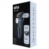 Braun Series 61 - B1000s elektriskais skuveklis slapjai un sausai skūšanai, zils