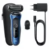 Braun Series 61 - B1000s elektriskais skuveklis slapjai un sausai skūšanai, zils