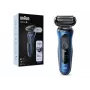 Braun Series 61 - B1000s elektriskais skuveklis slapjai un sausai skūšanai, zils