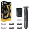 Braun Series X XT5200 hibrīdtrimmeris un skuveklis, melns