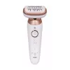Braun Silk-épil 9 3D SES9-481 Slapjai un sausai lietošanai bezvadu epilators ar 40 pincetēm, SensoSmart, Smartlight, trimmeri, balts/rožu zelts