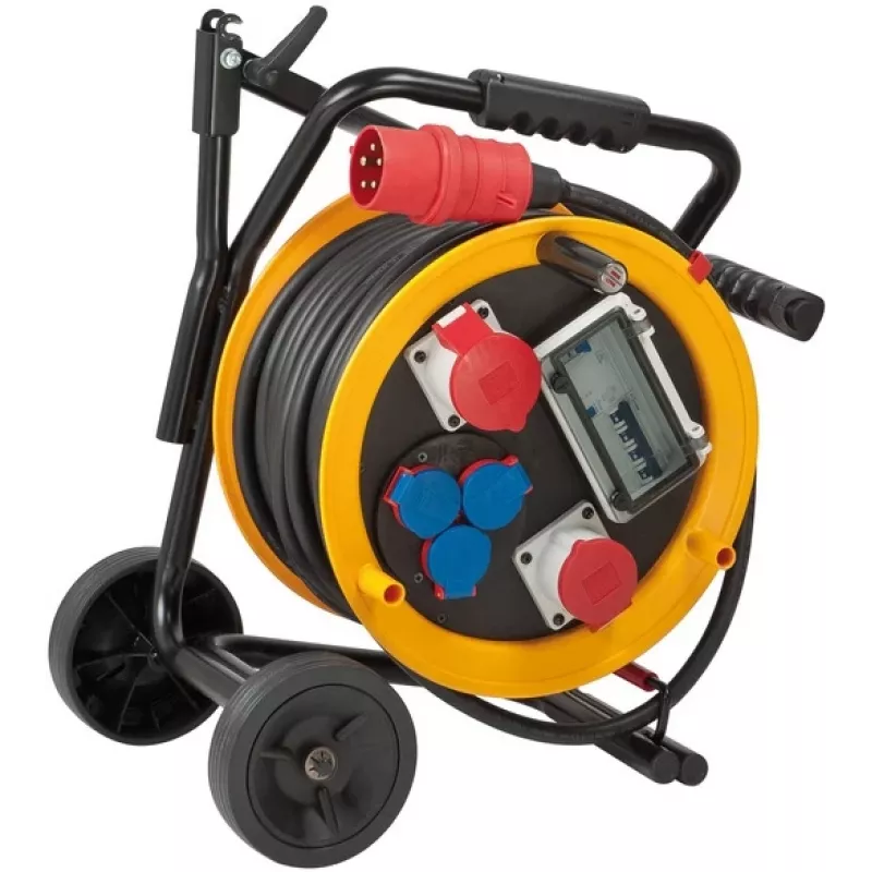 Brennenstuhl 1319200010 kabeļa spole 230-400 V 25m H07RN-F 5G2.5 ar 5 kontaktligzdām IP44