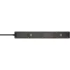 BRENNENSTUHL 6-vietīgs pagarinātājs ar 1x USB-C, 1x USB-A, pārsprieguma aizsardzība 13 500 A, 2 m kabelis, melns/antracīts