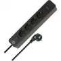 Brennenstuhl Ecolor 4-vietīgs pagarinātājs ar 2x USB-C, 1x USB-A, 1,5m kabeli, drošības slēdzi, melns/antracīts