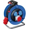 Brennenstuhl Garant CEE 1 kabeļa tītis H07RN-F 5G2.5 20m 3 CEE kontaktligzdas IP44 melns 400V 16A 1237990