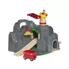 BRIO World krāns un kalnu tunelis koka dzelzceļa komplekts