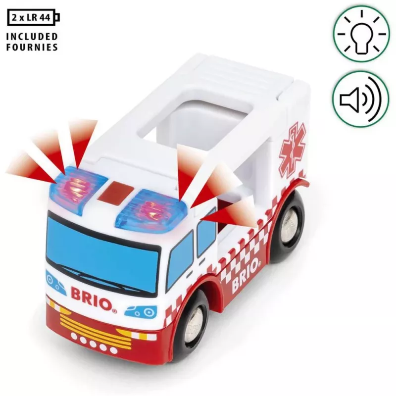 BRIO World Rescue ātrās palīdzības rotaļu transportlīdzeklis