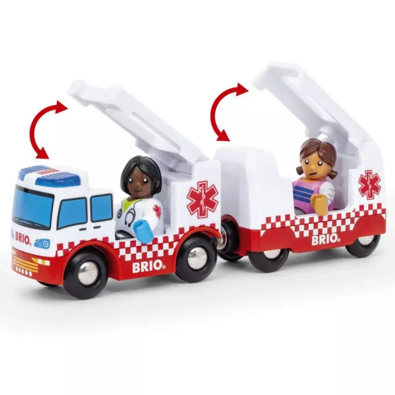 BRIO World Rescue ātrās palīdzības rotaļu transportlīdzeklis