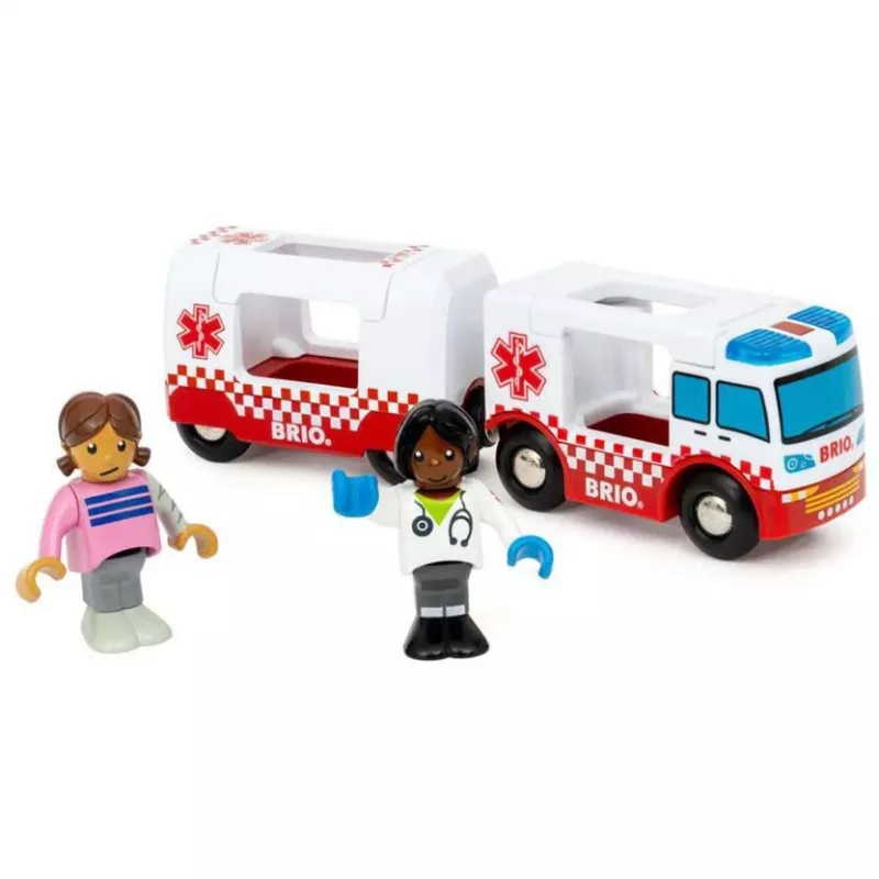BRIO World Rescue ātrās palīdzības rotaļu transportlīdzeklis